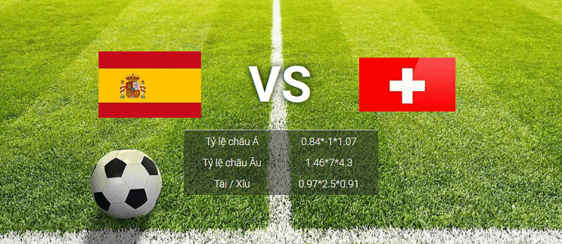 soi kèo Tây Ban Nha vs Thụy Sĩ