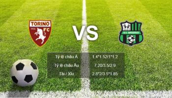 VN88 soi kèo Torino-vs-Sassuolo tại Serie A